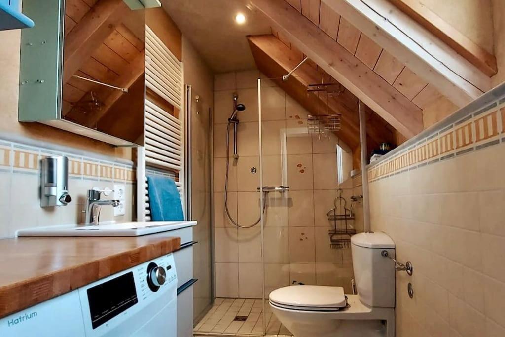 Gemuetliche Ferienwohnung Auf 2 Etagen Mit Dachterrasse Wangen im Allgäu Buitenkant foto