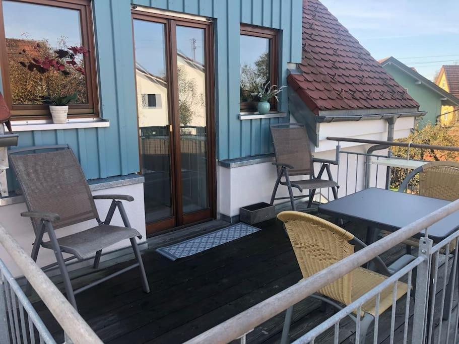 Gemuetliche Ferienwohnung Auf 2 Etagen Mit Dachterrasse Wangen im Allgäu Buitenkant foto